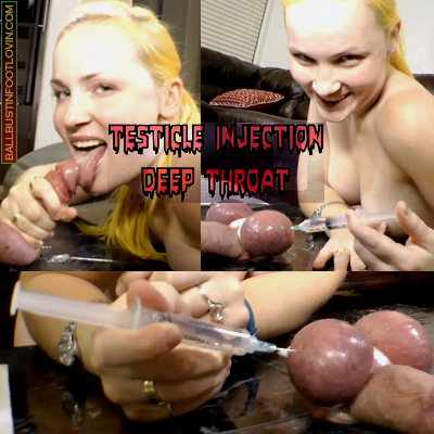 Testicle Injection Deep Throat